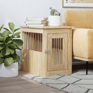 vidaXL Ladă pentru câini, stejar sonoma, 45x62x59 cm, lemn prelucrat-1
