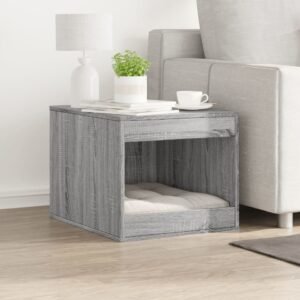 vidaXL Cutie litieră pisici sonoma gri 47x59x42 cm lemn prelucrat-3