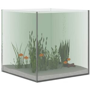 vidaXL Acvariu cu depozitare Transparent 30 x 30 x 30 cm Sticlă-3