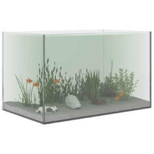 vidaXL Acvariu cu depozitare Transparent 50 x 30 x 30 cm Sticlă-3